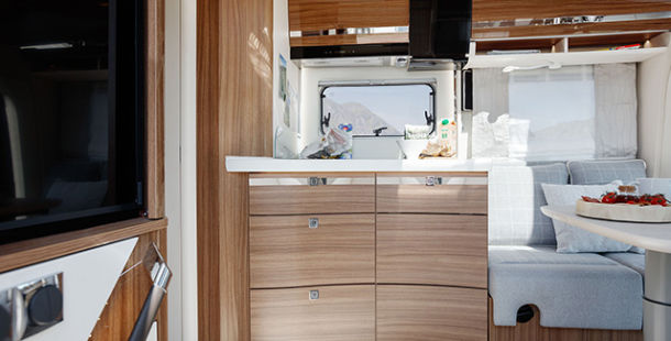 Luxus Interieur im neuen Contura Wohnmobil