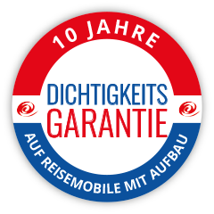 10 Jahre Dichtigkeitsgarantie auf Reisemobile mit Aufbau