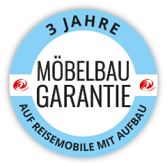 3 Jahre Möbelbau Garantie auf Reisemobile mit Aufbau